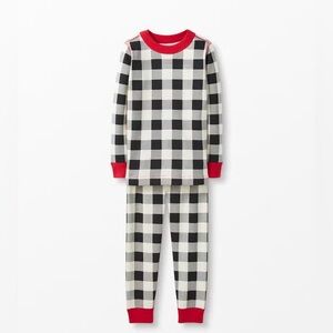 Hanna Andersson Long John Pajama Set Buffalo Plaid Unisex